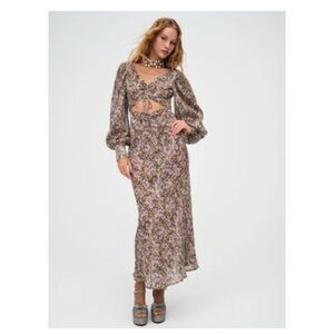 For Love And Lemons Wynne Maxi Dress floral